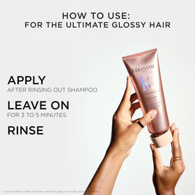 KÉRASTASE Gloss Absolu Conditioner in travel pouch