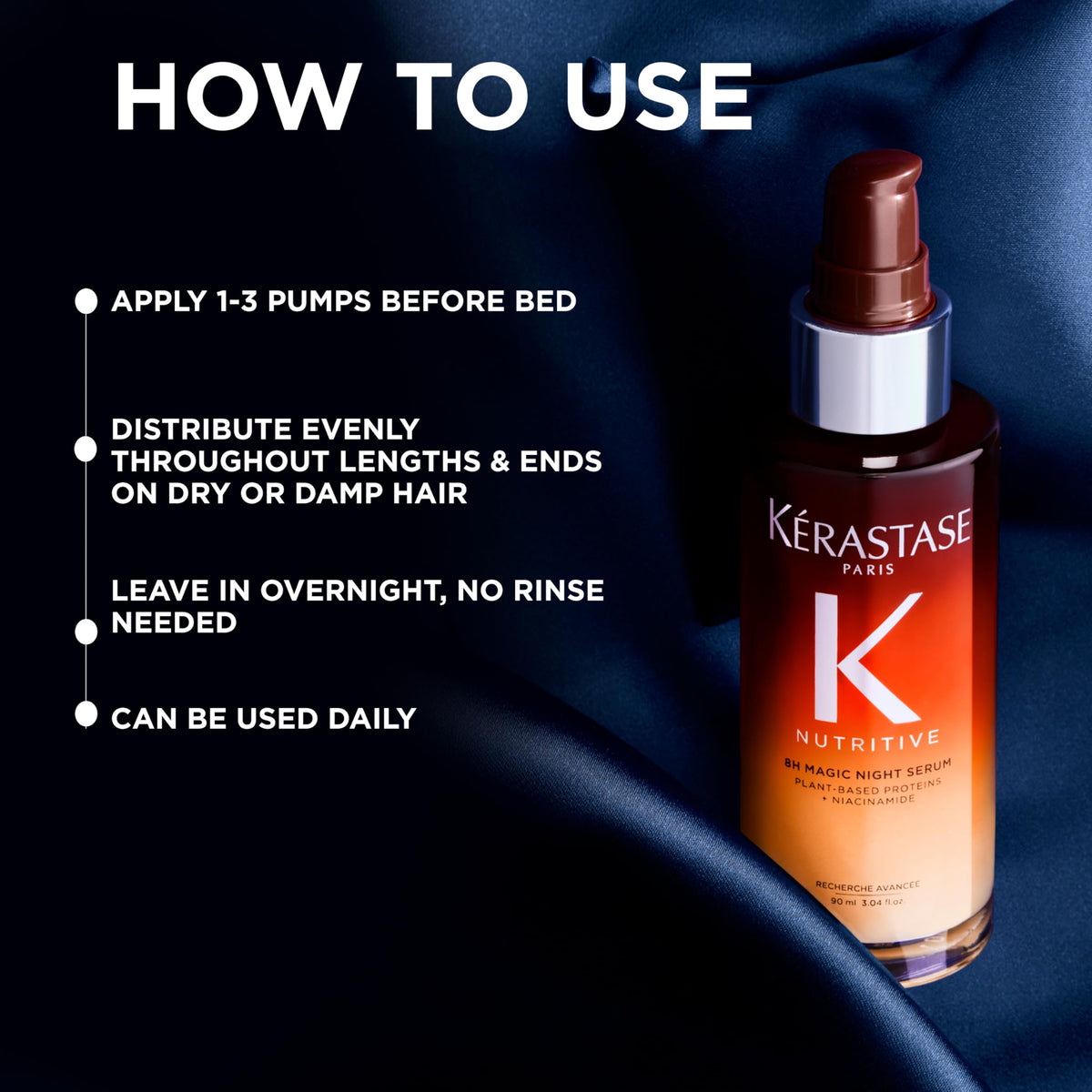 KÉRASTASE Nutritive 8H Magic Night Serum with plant-based ingredients