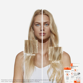 KÉRASTASE Nutritive Gentle Hydrating Shampoo with lather on hair