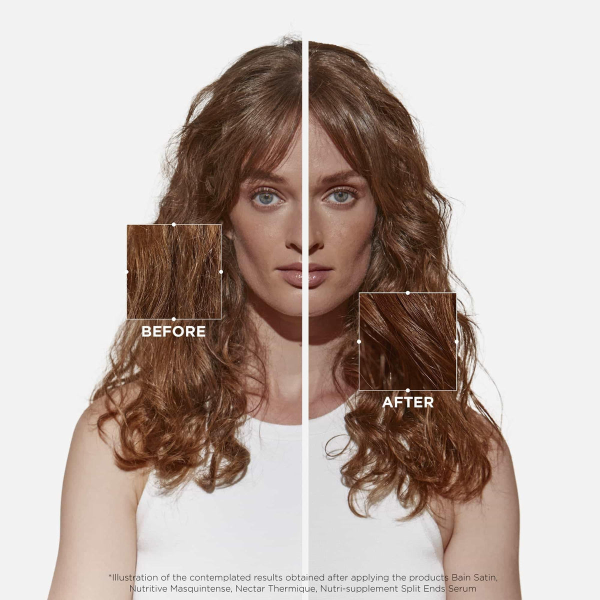 KÉRASTASE Nutritive Masquintense Mask application on hair