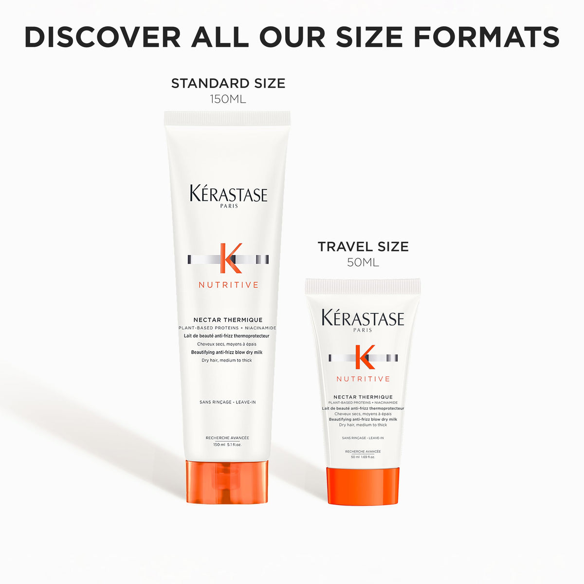 KÉRASTASE Nutritive Nectar Thermique Leave-In Cream being applied