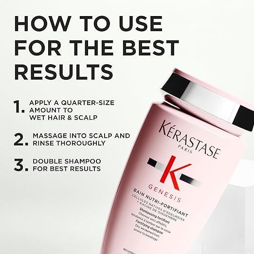 KÉRASTASE shampoo with flowers for presentation
