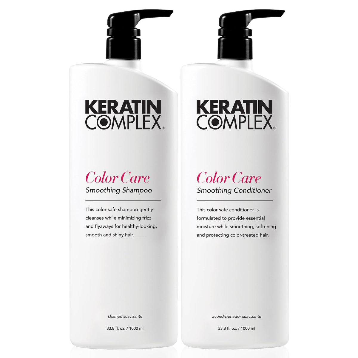 Keratin Complex Color Care Smoothing Shampoo front view 33.8 fl oz