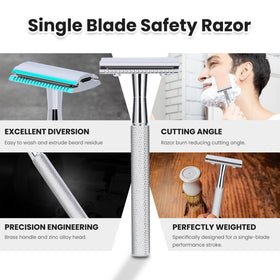 Keropy Safety Razor displayed on a bathroom counter