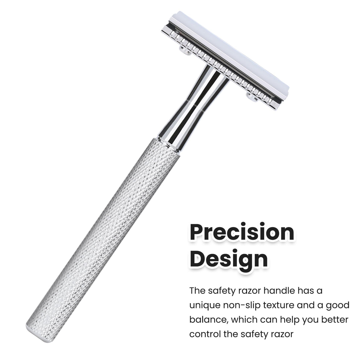 Keropy Safety Razor showing its zinc alloy construction