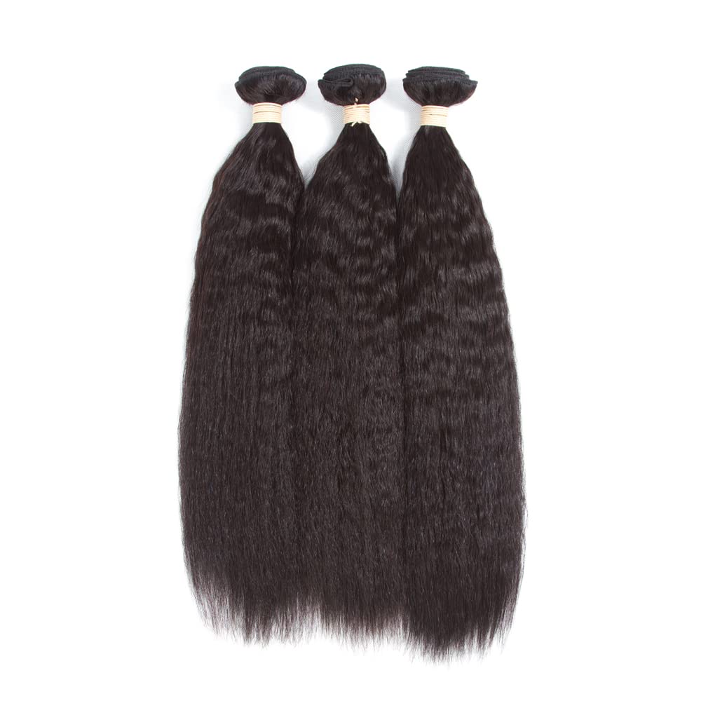 Kerriana Kinky Straight Hair Bundle 24 inch full view