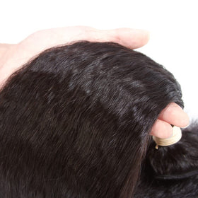 Kerriana Kinky Straight Hair Bundle styling options