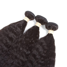 Kerriana Kinky Straight Hair Bundle texture close-up