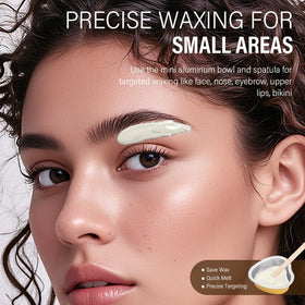 KeShi waxing kit accessories including applicator sticks and scissors