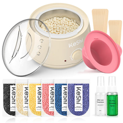 KeShi Waxing Kit complete set including wax warmer and accessories