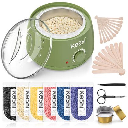 KeShi Waxing Kit complete set with wax warmer and accessories