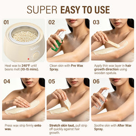KeShi waxing kit user guide for easy instructions