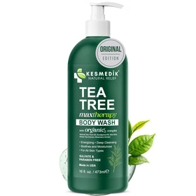 KESMEDIK Tea Tree Body Wash 16 Fl Oz front view