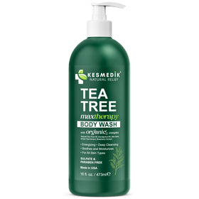KESMEDIK Tea Tree Body Wash 16 Fl Oz packaging