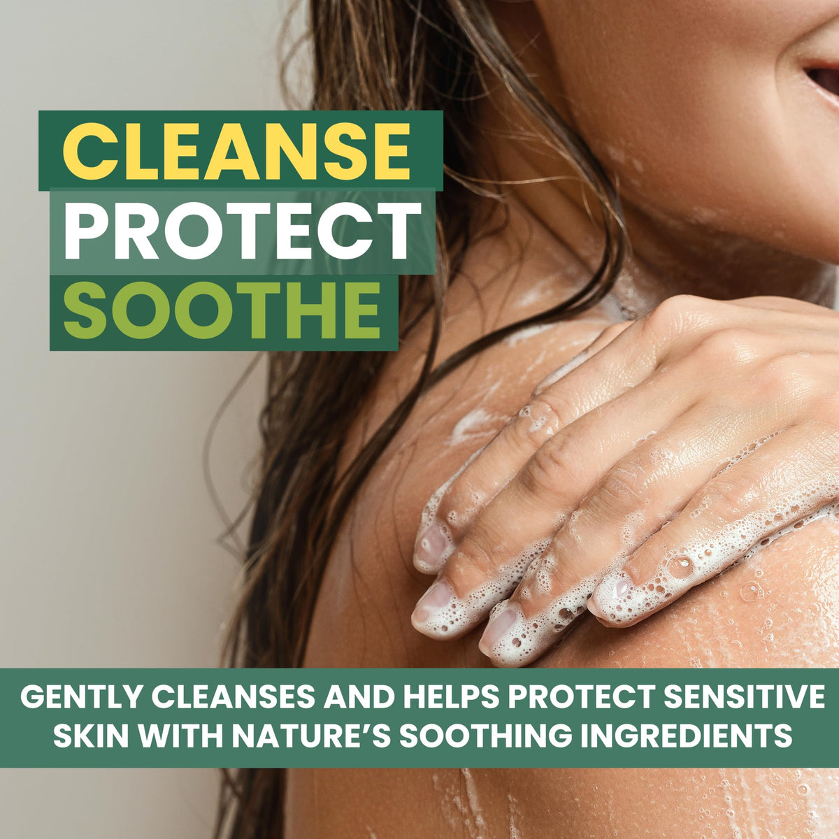 KESMEDIK Tea Tree Body Wash in shower setting