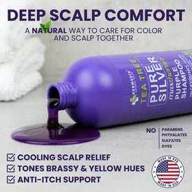 KESMEDIK Tea Tree Purple Shampoo with aloe vera