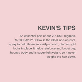 KEVIN.MURPHY ANTI.GRAVITY.SPRAY dimensions on a measuring scale