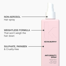 KEVIN.MURPHY ANTI.GRAVITY.SPRAY in a lifestyle setting on a vanity