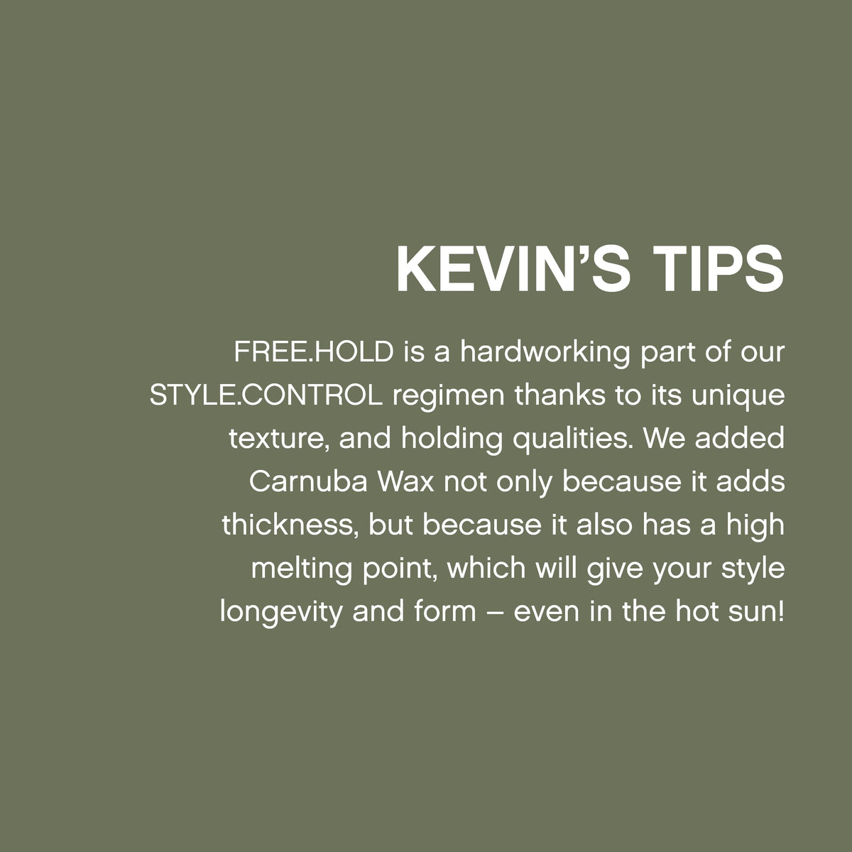 KEVIN.MURPHY FREE.HOLD Hair Styling Paste packaging details