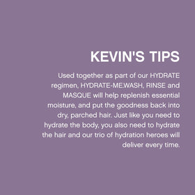 KEVIN.MURPHY hair care products on a bathroom shelf