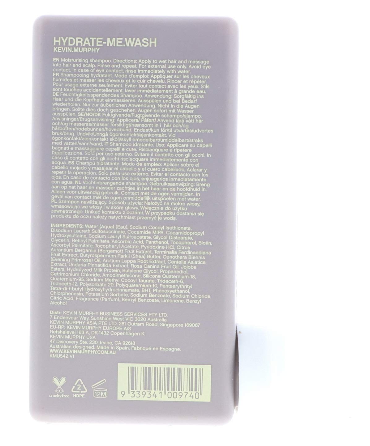 KEVIN.MURPHY Hydrate Me Wash Shampoo with other hair care products