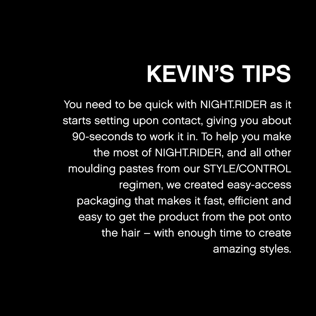 KEVIN.MURPHY NIGHT.RIDER 3.5 oz back view