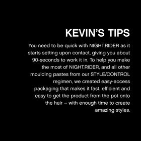 KEVIN.MURPHY NIGHT.RIDER hair paste with styling tools