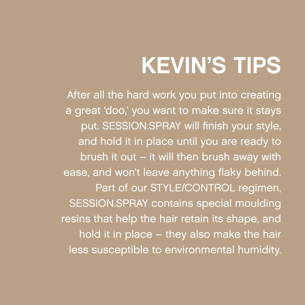 KEVIN.MURPHY SESSION.SPRAY lifestyle scene