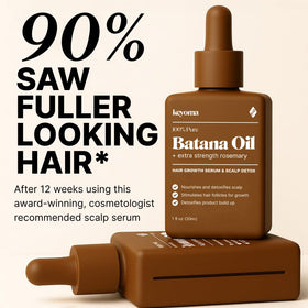 Keyoma Batana Oil 30 mL bottle side view with cap