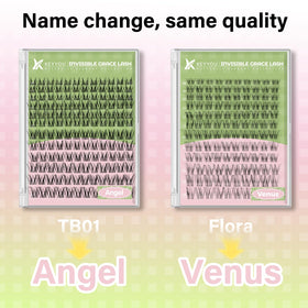KEYYOU Angel Lash Clusters Kit lifestyle application on model