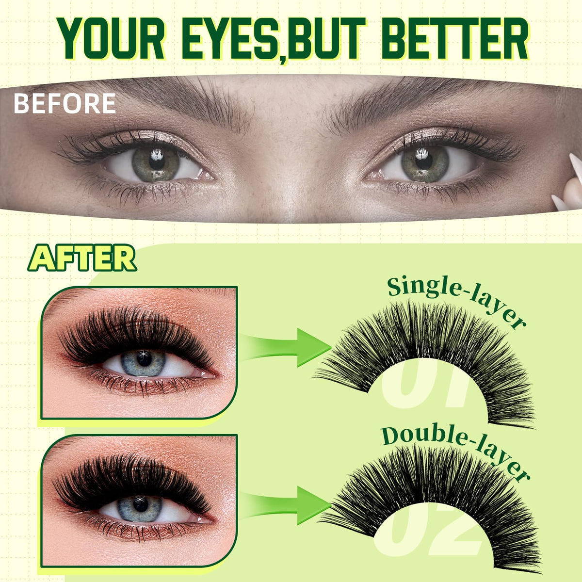 KEYYOU Enchantress Lash Clusters Kit tools including bond, seal, and remover
