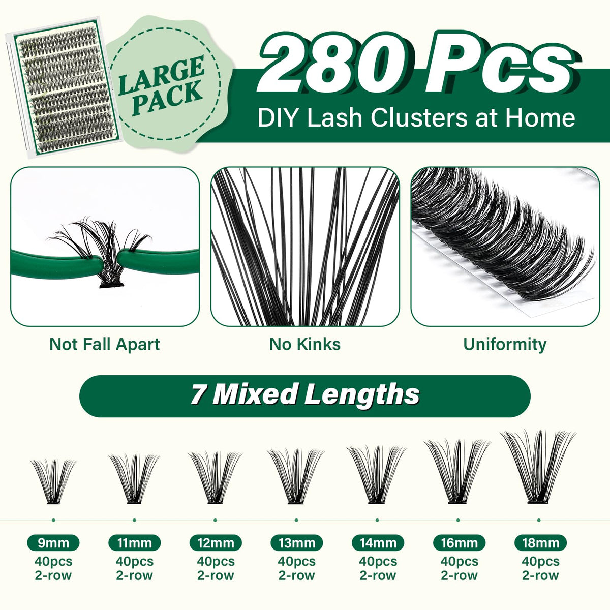 KEYYOU eyelash clusters brush for easy application