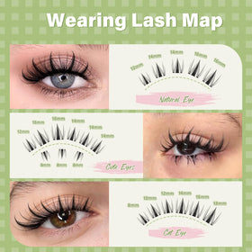 KEYYOU Fairy Lash Clusters Kit packaging details