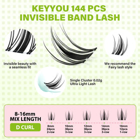 KEYYOU Fairy Lash Clusters packaging