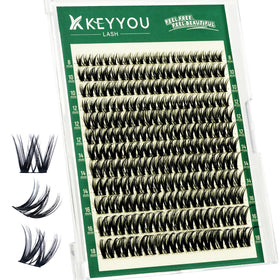 KEYYOU Flora Lash Clusters 132pcs front view