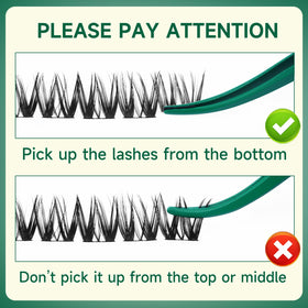 KEYYOU Flora Lash Clusters displayed with beauty tools