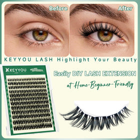 KEYYOU Flora Lash Clusters packaging side view