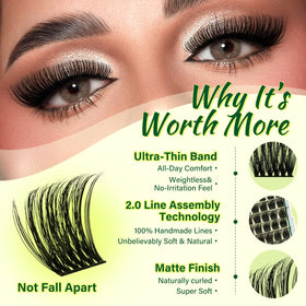 KEYYOU lash adhesive and remover included in the kit