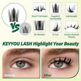KEYYOU lash bond and seal included in the kit