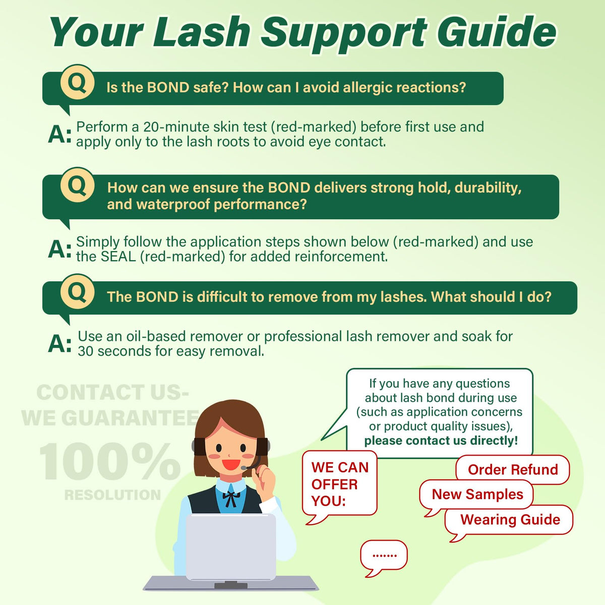 KEYYOU Lash Bond & Seal Kit displayed on a vanity