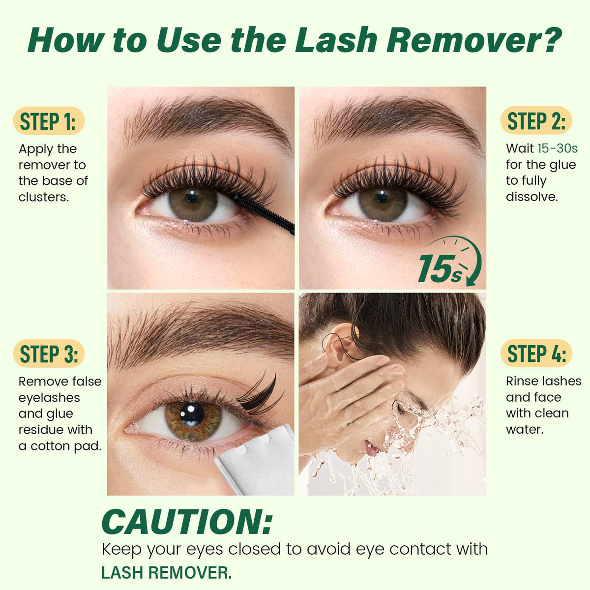 KEYYOU Lash Bond & Seal & Remover Kit contents laid out