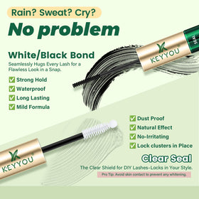 KEYYOU Lash Bond & Seal & Remover Kit packaging with instructions