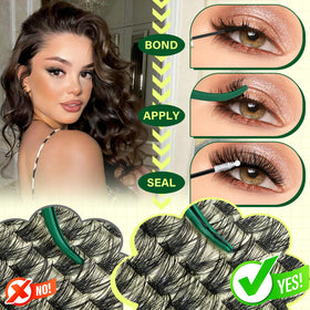 KEYYOU lash clusters displayed with various lengths