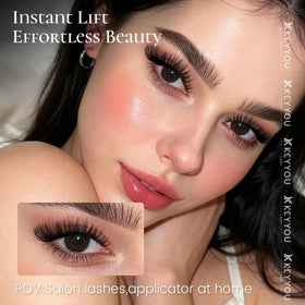 KEYYOU lash clusters in various lengths on display
