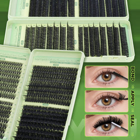 KEYYOU Lash Clusters Kit in use during makeup application