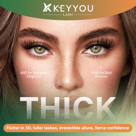 KEYYOU lash clusters kit packaging and tools layout