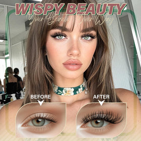 KEYYOU Lash Clusters Kit with tweezers and adhesive