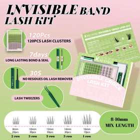 KEYYOU lash glue and accessories included in the kit