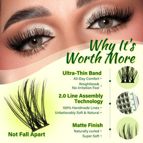 KEYYOU lash glue and seal with applicators