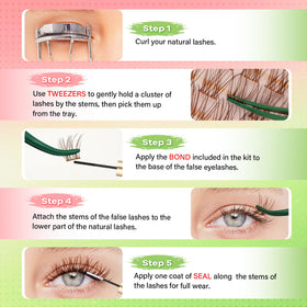 KEYYOU lash remover oil bottle with label